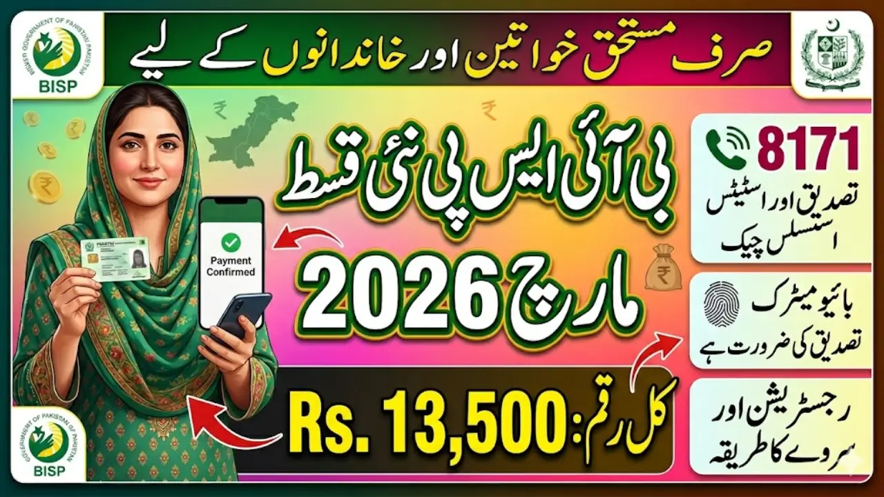 BISP Payment Distribution Start In March 2026 Check Eligibility & PMT Score For Registration