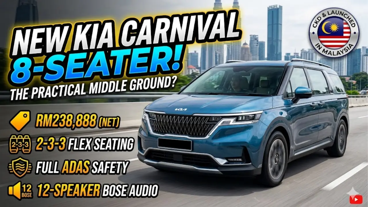 Kia Carnival 8-seater launched in Malaysia Check Complete Details With Feture