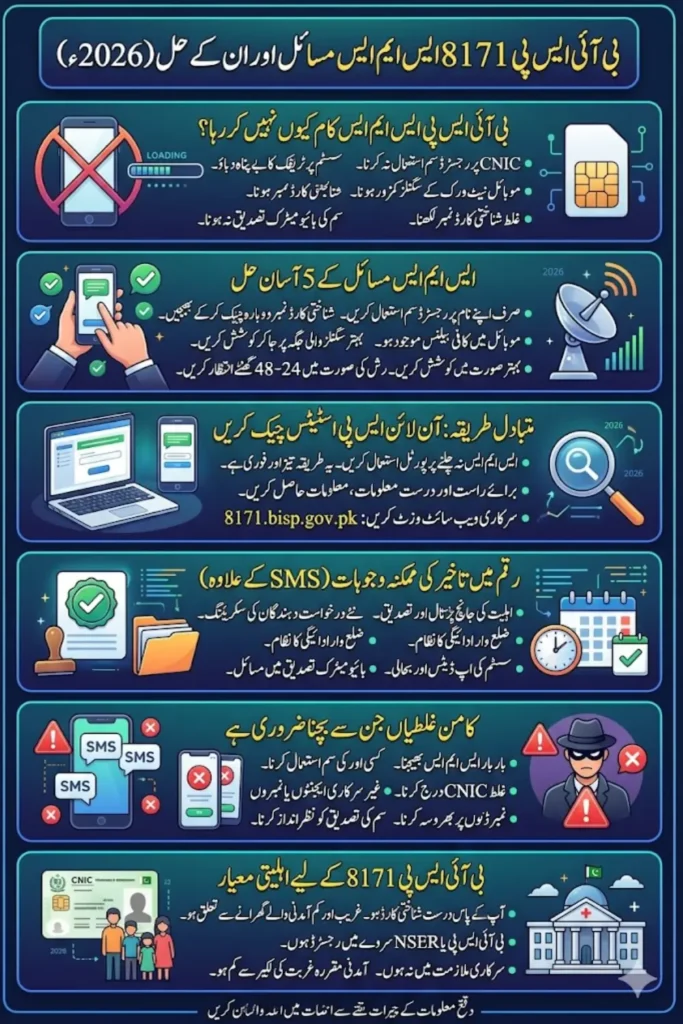 BISP 8171 SMS Not Working 5 Easy Fixes for Delayed Payments in 2026