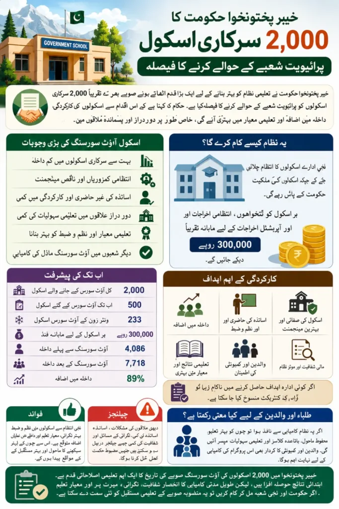 Khyber Pakhtunkhwa Decides to Outsource Nearly 2,000 Government Schools Across the Province
