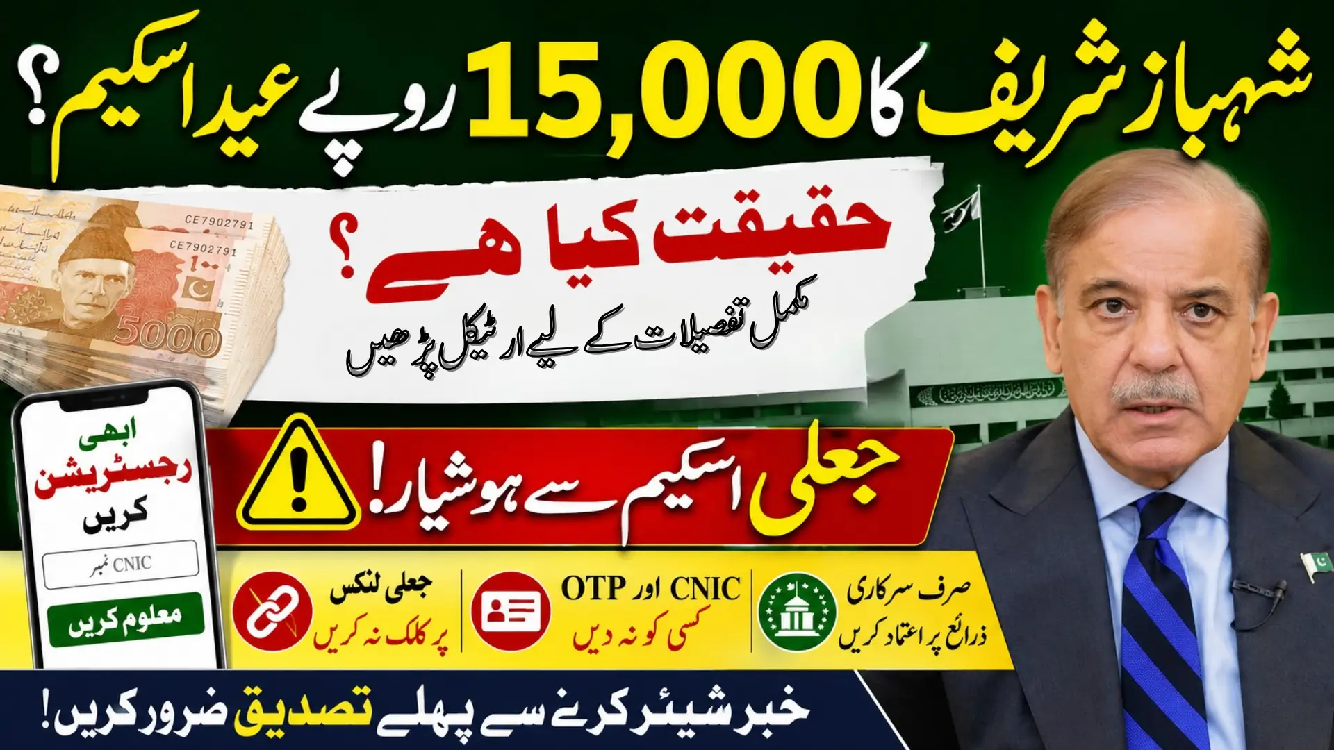 Shahbaz Sharif 15000 Scheme For Eid al-Adha Reality, Fake News Alert & Full Details