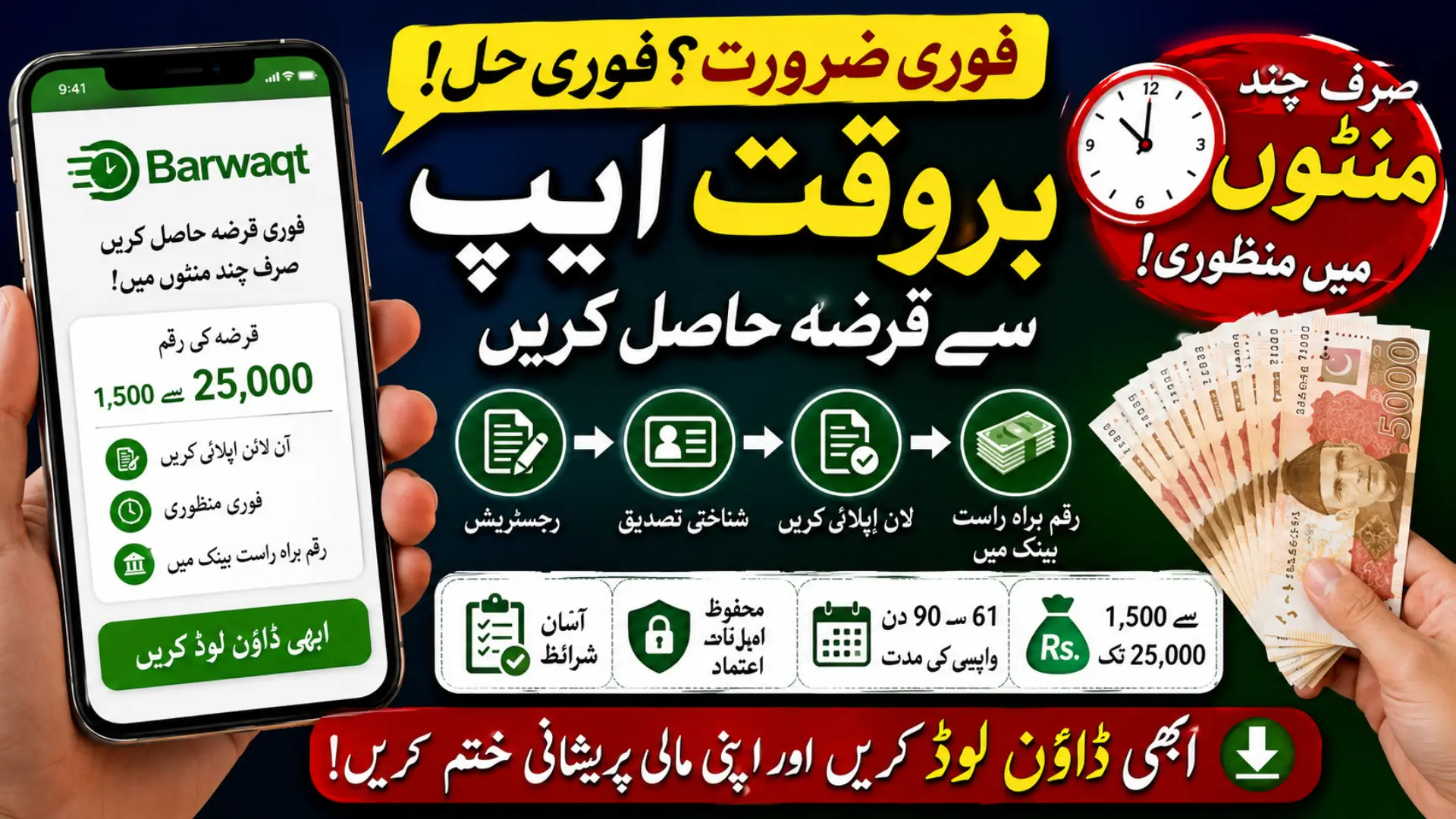 Barwaqt App Download APK for Pakistani Borrowers